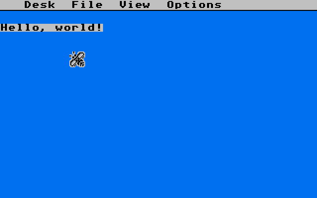 Silly Example Program atari screenshot
